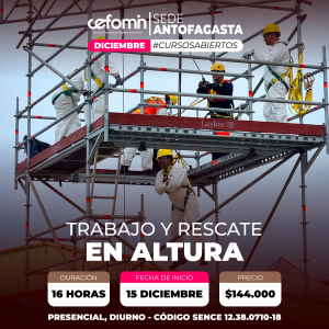 TRABAJO Y RESCATE EN ALTURA - 15 DICIEMBRE