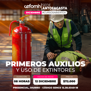 PRIMEROS AUXILIOS Y USO DE EXTINTORES - 12 DICIEMBRE