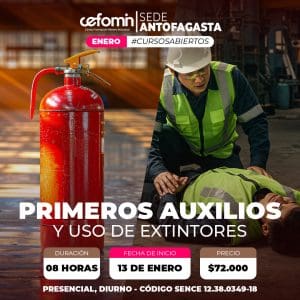 PRIMEROS AUXILIOS Y USO DE EXTINTORES - 13 ENERO
