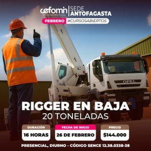 RIGGER EN BAJA (20 TONS) - 26 DE FEBRERO